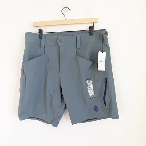 NWT Stio Men's OPR Shorts in Stormy Weather Size 36" 9" inseam - Picture 1 of 3